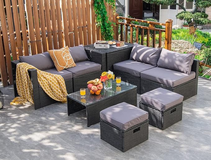 Tangkula 8 Pieces Patio Furniture Set by TANGKULA