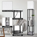 RUNTOP Floor Lamp with Shelves, Shelf Lamp with 3 Color Temperature LED Bulb - Image 5