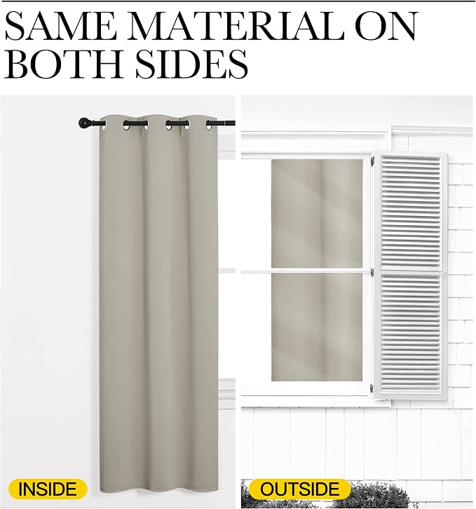 NICETOWN Room Darkening Curtain Panels - Image 6
