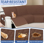 Arfntevss Recliner Sectional Couch Covers 1OO% Waterproof L Shape Sofa Cover - Image 5