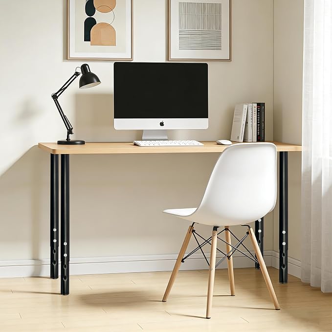 QLLY Adjustable Metal Table Leg, 24-40 inch, Home Office DIY Desk Leg, - Image 6