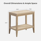 SICOTAS Rattan Nightstands Set of 2 - Image 3
