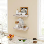 Acovy 16 Inch Floating Shelves, 9.3" Deep Floating Shelf Wall Mounted, Rustic - Image 2