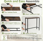 Sturdy Console Table with 98 lb Capacity, Stable Wobble-Free Design - Image 6