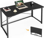 Huuger Folding Desk for Small Spaces, 39.3 Inch Foldable Computer Table by Huuger