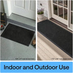 GORILLA GRIP 100% Waterproof All-Season WeatherMAX Doormat US Designed Natural - Image 9