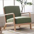 ANJ Mid Century Modern Accent Chair, Comfy Fabric Reading Chair by ANJ