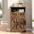 Befrases Set of 2 Farmhouse Storage Cabinet - Image 5