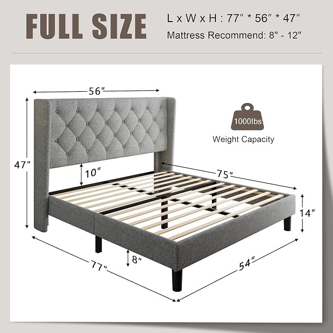 Einhomn Full Size Platform Bed Frame - Image 2