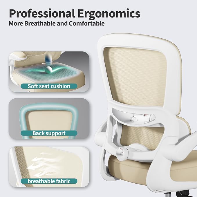 TRALT Office Chair Ergonomic Desk Chair, 330 LBS Home Mesh Office Desk Chairs - Image 3