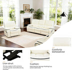 3-Piece Recliner Sofa Set, Adjustable Leather Recliner - Image 6