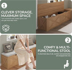 Bobve L-Shape Storage Bench - Image 7