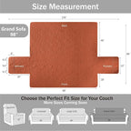 Quilted Grand Sofa Covers for 4 Cushion Couch, Couch Cover for Grand Sofa - Image 6
