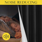 NICETOWN Vintage Open Linen Weave Flax Thermal Curtains, 100% Blackout Curtains - Image 4
