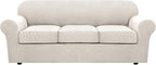 H.VERSAILTEX 4 Piece Stretch Couch Covers by HVERSAILTEX