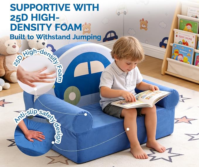 Snuggly Toddler Chair, Soft Kids Sofa - Image 5
