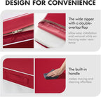 MIULEE Red Outdoor Seat Cushion 22x22 Inch Waterproof & 3 Year Fade Resistant - Image 7