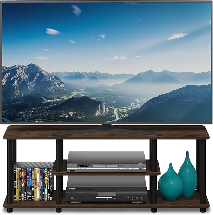 Furinno Turn-N-Tube No Tools 3D 3-Tier Entertainment TV Stand up to 50 inch TV - Image 2
