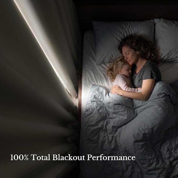 NICETOWN 100% Blackout Curtain Panels 84 inch Long - Image 4