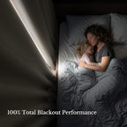NICETOWN 100% Blackout Curtain Panels 84 inch Long - Image 4