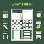 Furinno Cubicle Book Shelf, 6-Cube Bookshelf, Extra Thick Frame Horizontally & - Image 7