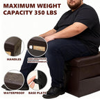 ALASDO Storage Ottoman Footrest Stool Small Ottoman - Image 6