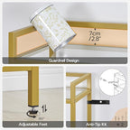 HOOBRO 5-Tier Gold Shelf, Narrow Book Shelf, Display Cabinet - Image 8