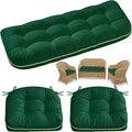 1 MIDDLE ONE Wicker Chair Cushions 3 Pieces Set by 1MIDDLEONE
