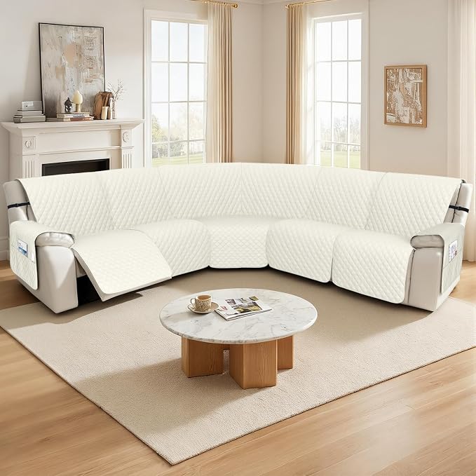 Arfntevss Recliner Sectional Couch Covers 1OO% Waterproof L Shape Sofa Cover - Image 7