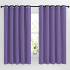NICETOWN Lilac Purple Room Darkening Curtains 66 inches Long, Grommet Thermal by NICETOWN