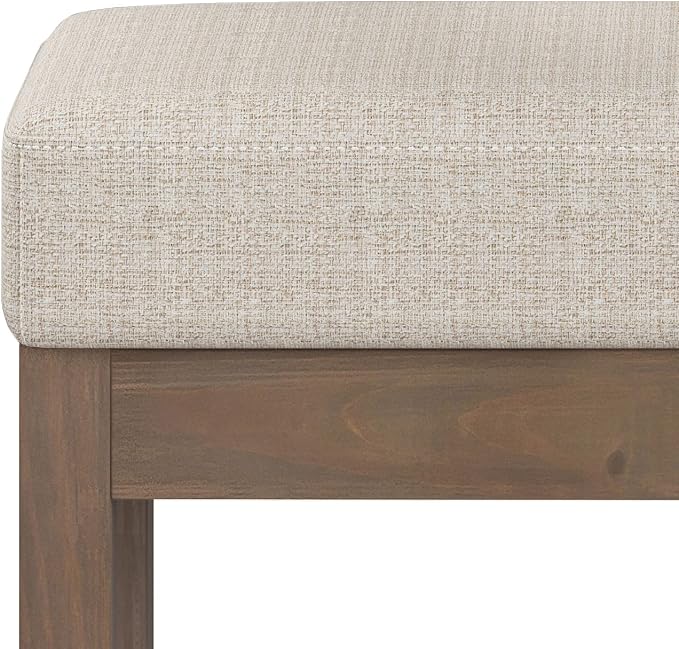 SIMPLIHOME Milltown Small Ottoman Bench - Image 6