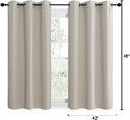 NICETOWN Kitchen Curtains for Decoration, Thermal Insulated Grommet Room - Image 8