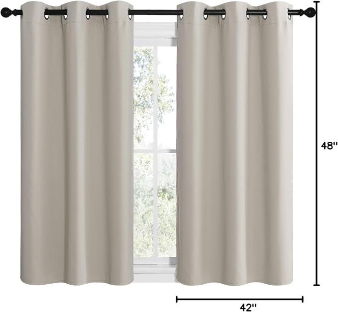 NICETOWN Kitchen Curtains for Decoration, Thermal Insulated Grommet Room - Image 8