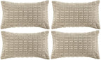 Fancy Homi 4 Packs Decorative Throw Pillow Covers by Fancy+Homi