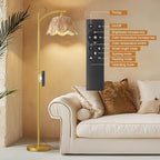Oneach Boho Floor Lamp with 3 Color Temperatures, Farmhouse Floor Lamps - Image 8