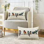 RABUSOFA 12x20 Lumbar Pillow Decorative Throw Pillows, Small Hand-Painted - Image 4