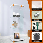 Beauty4U One-Door Glass Display Cabinet, Collection Display, Quick Installation - Image 5