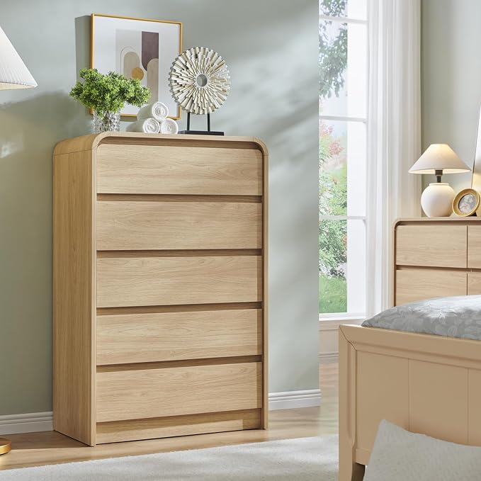 Aitjunz Modern 5 Drawers Dresser - Image 3