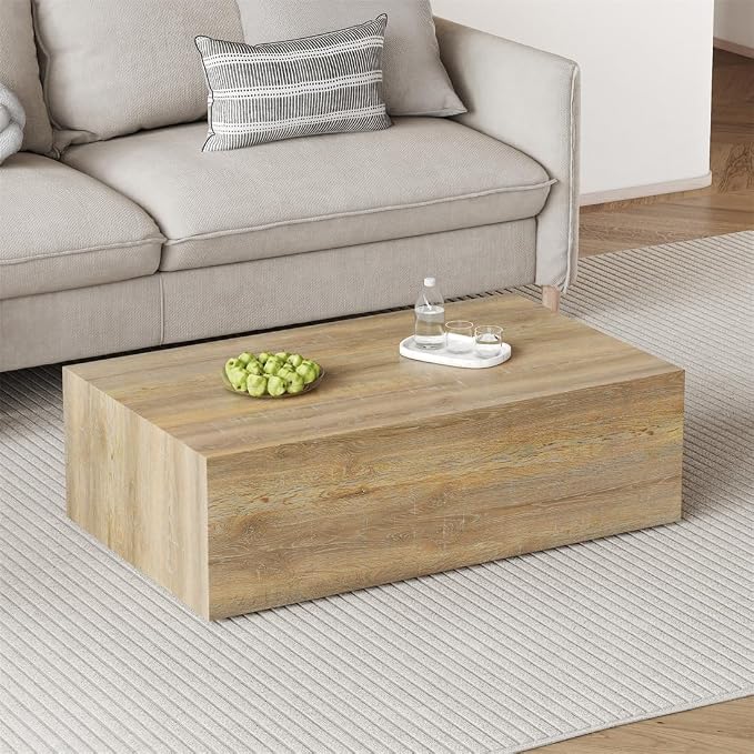 Coffee Table for Living Room Table, Modern Wood Coffee Table, Center Table for by BAOPIN