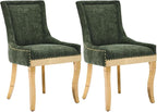 Upholstered Dining Chairs Set of 2, Modern Fabric Side Chairs by MZDOO