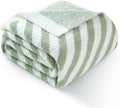 Snuggle Sac Ultra Soft Throw Blanket, Sage Green, Cozy Knitted, Fuzzy Knit by SnuggleSac