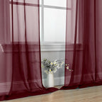 Burgundy Sheer Curtains - Image 7