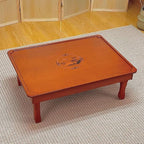 Folding Coffee Table, Japanese-Style Square Low Wood Table, by Unknown