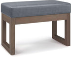 SIMPLIHOME Milltown Small Ottoman Bench by SimpliHome