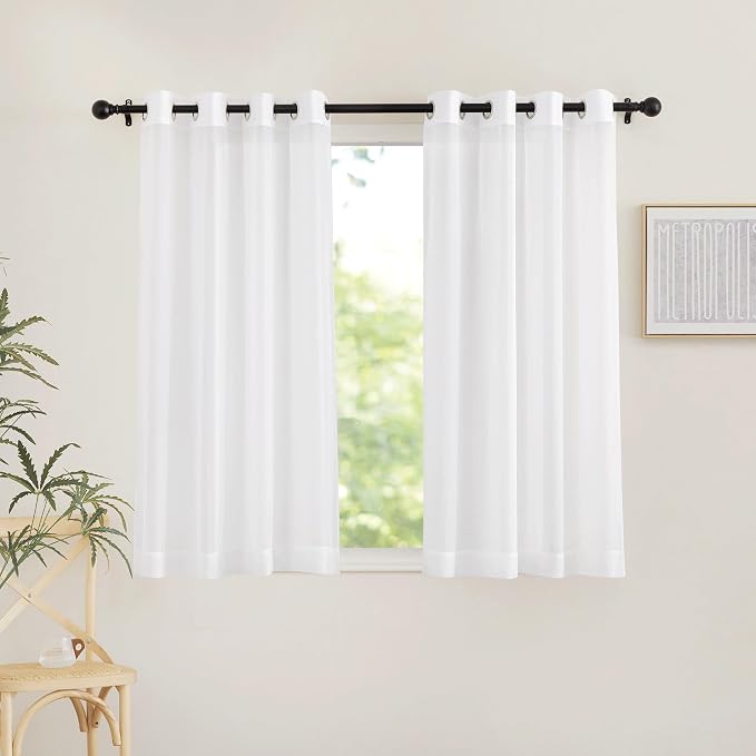 NICETOWN Airy Sheer Window Curtains 54 inch Length by NICETOWN