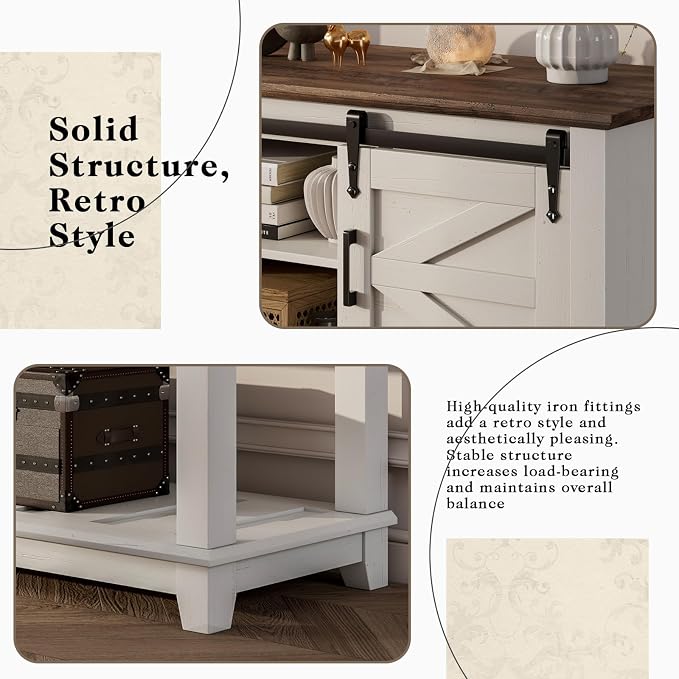 LUXOAK Farmhouse Entryway Table - Image 4