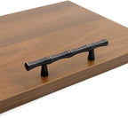 2PCS Bamboo Cabinet Pulls 3 Inch Hole Distance Dresser Handle Black and Red - Image 6