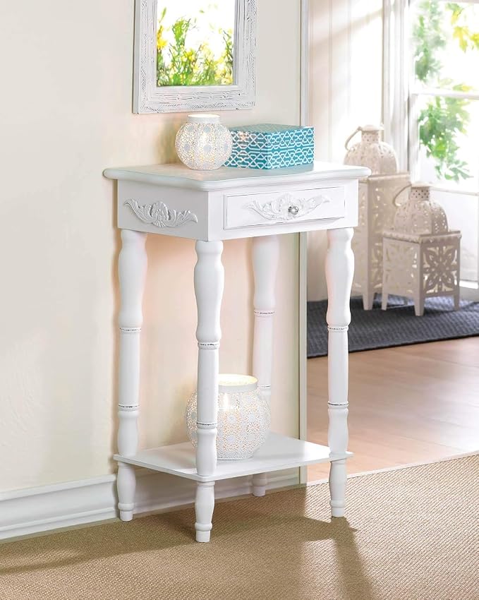 Sunshine Megastore Carved White Side Table - Image 10