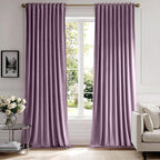 MIULEE Lavender Velvet Curtains 52x108 inches Luxury Blackout Curtains | by MIULEE
