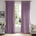 MIULEE Lavender Velvet Curtains 52x90 inches Luxury Blackout Curtains | Thermal by MIULEE